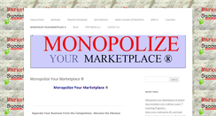 Desktop Screenshot of monopolizeyourmarketplace.com